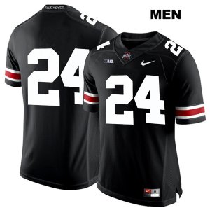 Men's NCAA Ohio State Buckeyes Sam Wiglusz #24 College Stitched No Name Authentic Nike White Number Black Football Jersey LO20L80UA